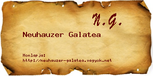 Neuhauzer Galatea névjegykártya